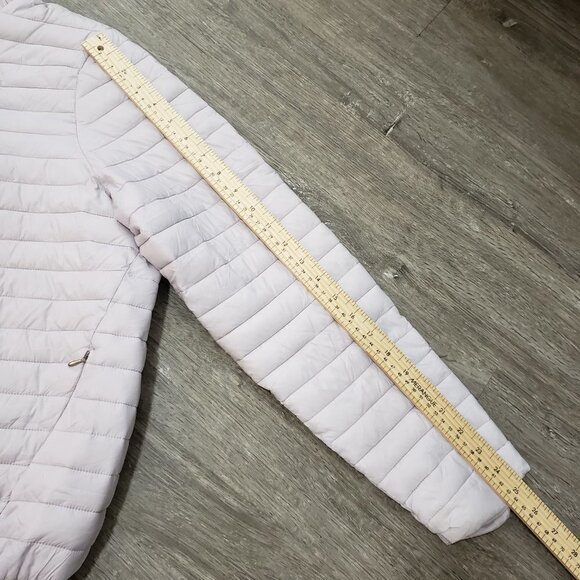 Hyba Lavender Spring Puffer Coat Bomber Jacket Sz XXL Purple - Picture 7 of 9